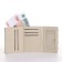 Women's wallet on the button, blue color