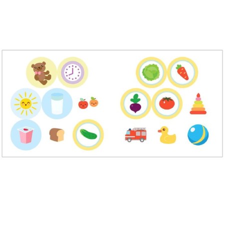 Kids. Activities with stickers. My day-3