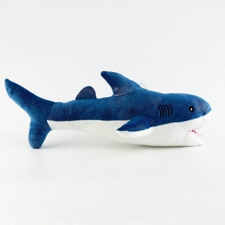 Soft toy "Shark", 55 cm, blue color-2