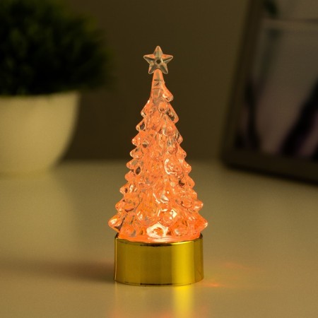 Spinker "Christmas tree" LED 1W RGB 3xlr44 gold 4x4x11cm Risalux-4