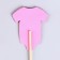 Skewers "Gender Party", in a set of 6 pieces, pink