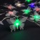 Garland “thread” 5 m with nozzles “Small butterflies”, IP20, transparent thread, 20 LED, glow of multi (RG/RB), blinking, 220 V