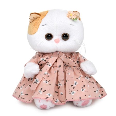 Soft toy "Lee Baby in a delicate pink dress with a bow", 20 cm