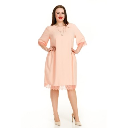 Female dress, size 52, powder color-1