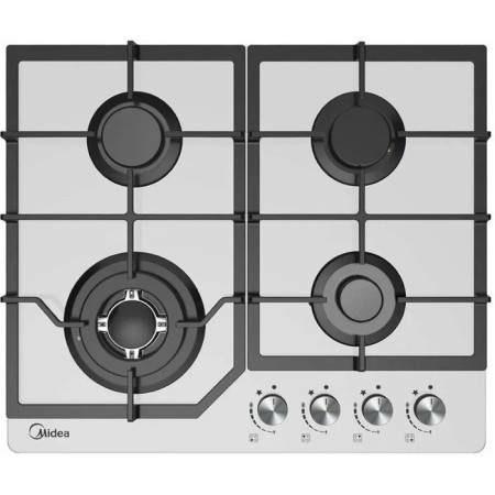 Hob Midea MG643TGW, gas, 4 burners, white