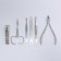 The manicure set of "reptile", 6 items, in a case, brown color