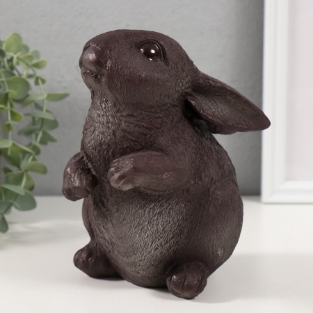 Figure "Rabbit No. 3 gray-brown" 16 x 10.5 x 12.5 cm-4