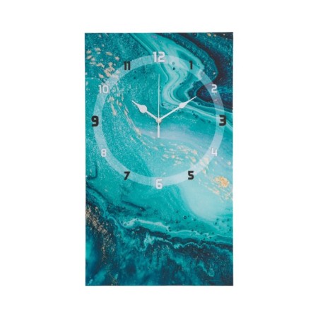 Carty clock is wall-mounted, interior "sea", 35 x 60 cm, on canvas, silent-5