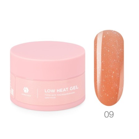 Low -temperature single -phase color gel Adricoco Low Heat, No. 09 Sparking Citrus, 50 ml