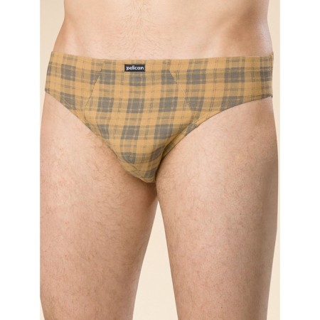 Men's panties, size 48, black color, ocher, 2 pcs-1