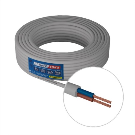 The wire "Master of current" PVSBM, section 2x1.5 mm2, 20 m, white