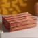 Wooden box 30 × 20 × 10 cm Gift with a rack cover, brave