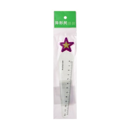 Plastic line 12 cm "star", purple-3