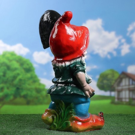 Garden figure "Gnome with a shovel of welcom" 38x31x70cm Big Mix-4
