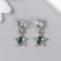 Bale with a pendant Metal for the creativity of "Star" silver, rhinestones 1.2x2.5 cm