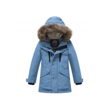 Winter park for a boy, height 128 cm, blue color