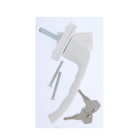 Hand with a lock, metal. 37mm WH038 RAL 9016, white-4