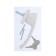 Hand with a lock, metal. 37mm WH038 RAL 9016, white