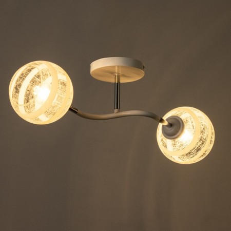 Ophelia chandelier 2he27 40W Belo-chromovy 48x26x27 cm Bayerlux-2