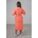 Women's robe, shalka+kant, size 44, coral color, waffle