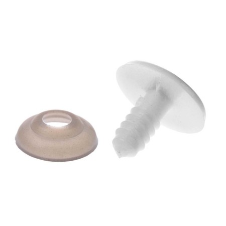 Screw eyes with plugs, set 4 pcs, size 1 pc: 1.7 × 1.5 cm-1