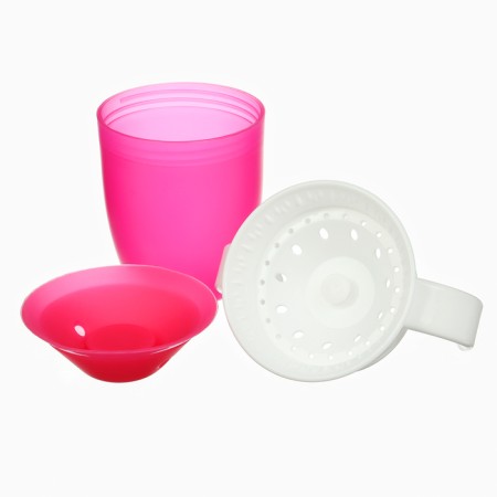 Drunker - children's training “360”, 240 ml., With handles, pink color-7