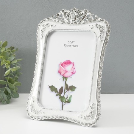 Photo frame 13x18 cm "Oval with roses" Pearl 24x17x1 cm-1