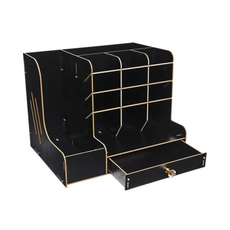 Organizer-Claus desktop DEVENTE. Magnat 33 x 26 x 26 cm, MDF, black, cardboard box-5