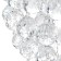 Lamp cascade "Adelisia" 7xled chrome 55x55x93cm Bayerlux