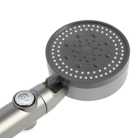 Shower watering can Zein Z3541, D = 90 mm, 5 modes, button "Stop", removable top, graphite-6
