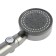 Shower watering can Zein Z3541, D = 90 mm, 5 modes, button "Stop", removable top, graphite