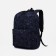 A backpack with a zipper, 3 outer pockets, black color