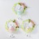 Souvenir suspension "Bunny on a wreath with flowers" mix 15x21 cm