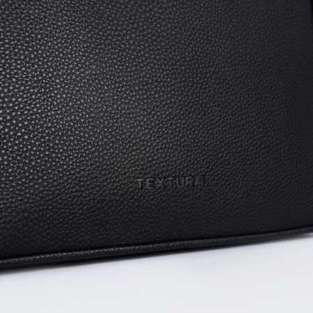 Female bag Textura, tout, average size, black color-3