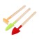 A set of garden tools, 3 objects: looser, scoop, rake, length 20 cm, Greengo