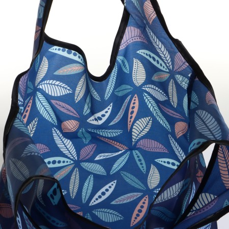 Household bag without fastening, folding, blue color-2