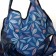 Household bag without fastening, folding, blue color