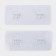 Double hook self -adhesive for rods, transparent base, 14x6 cm, 2 pcs