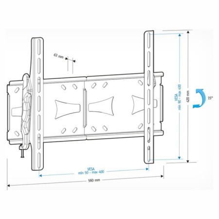 The bracket for LCD TV Holder LCDS-5071 37 "-55", 45 kg, distance from the wall 63mm.-1