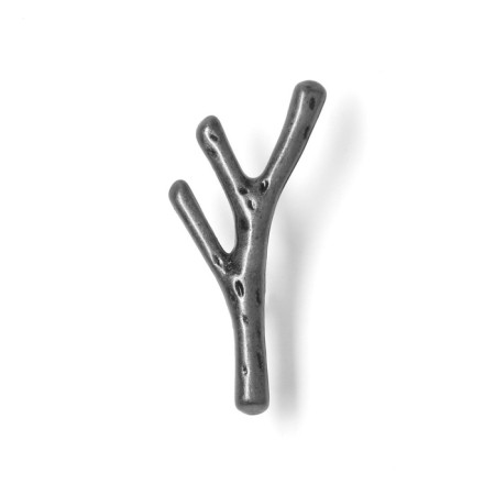 Handle button Cappio "branch", color old silver-4
