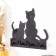 Open "Two cats" 20.5 × 17.5 × 3 cm mix