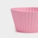 Baking shape of the share "Circle. RIB ", silicone, 10.5 × 6 cm, pink color