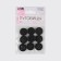 A set of buttons, 9 punctures, d = 18 mm, 10 pcs, black color