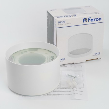 Ceiling light Feron HL373, IP44, GX70, 25 W, 115x115x73 mm, white color-7