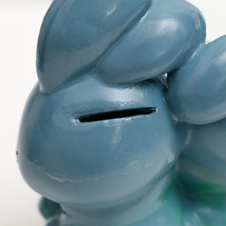 Piggy bank "Rabbits with strawberries 16x16x9cm-3