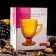 Glass Glass "Vilero", 1.1 l, gold color