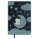 Note book A5 80 sheets in a line, light, leatherette, Meshu "Cutestar", removable plastic cover with design, panton, whitewash, block offset