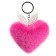 Browler "heart" with ears, 7 cm, fuchsia color