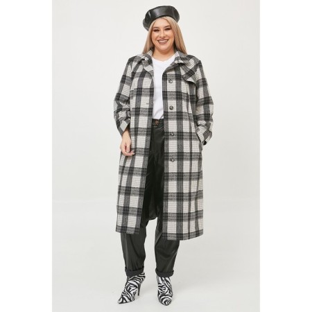 Female coat, size 56, gray color