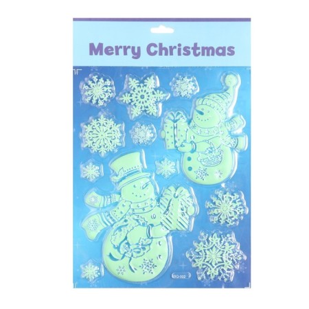 Stickers on the windows "New Year" snowmen, 27 x 18 cm-3